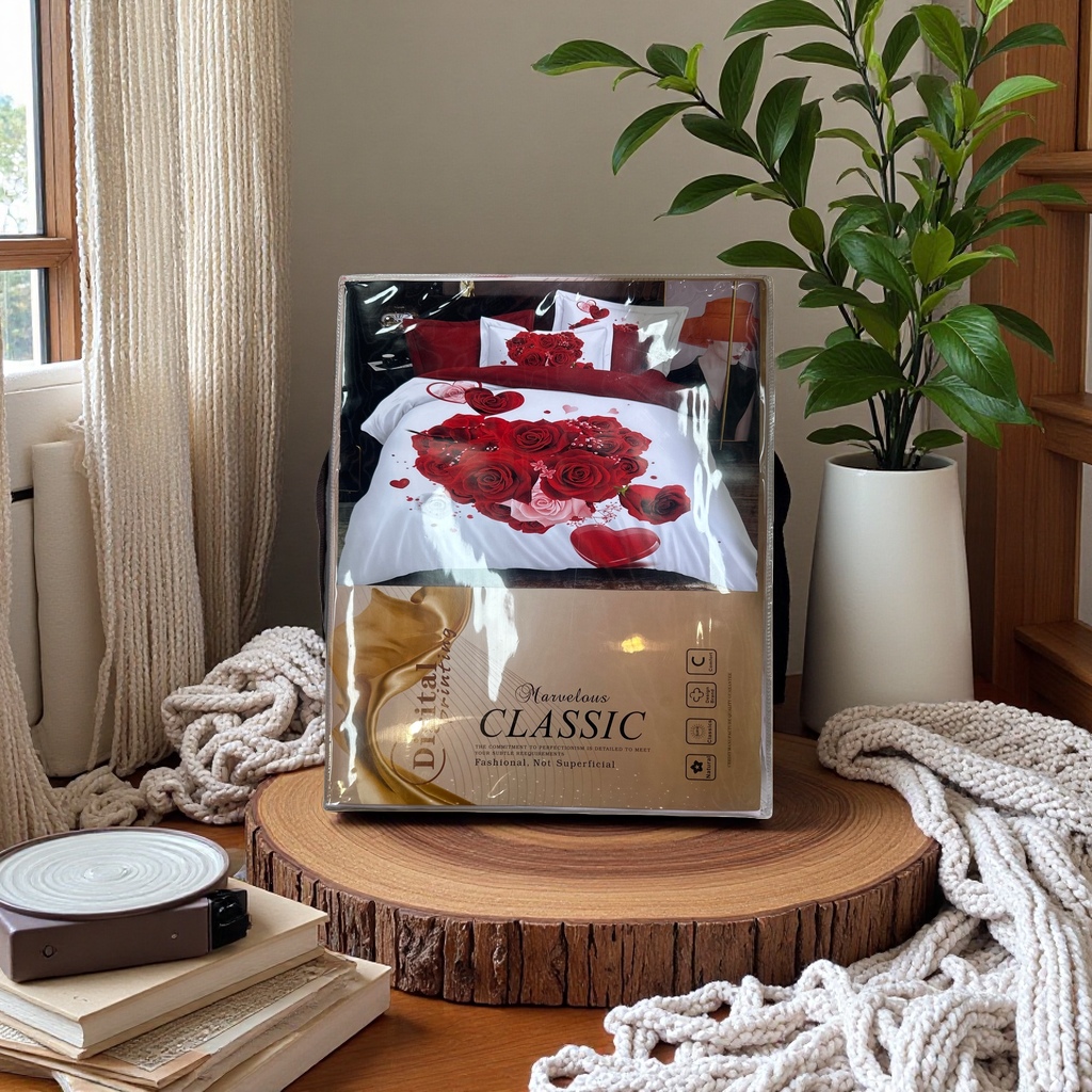 Bedding set, pure cotton four-piece set including duvet cover, pillowcase and bed sheet