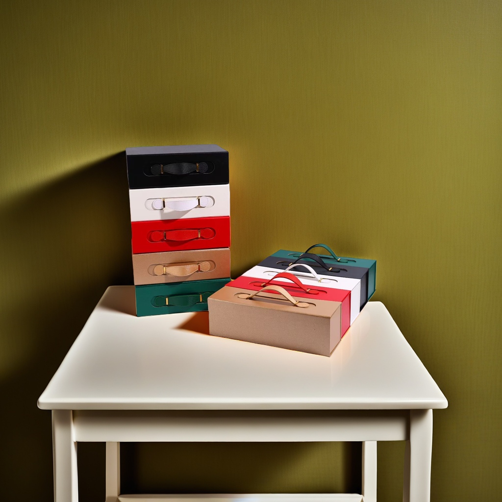 Colorful portable box, fashionable hand-held packaging box, multi-purpose gift box, customizable portable box Application Scenario