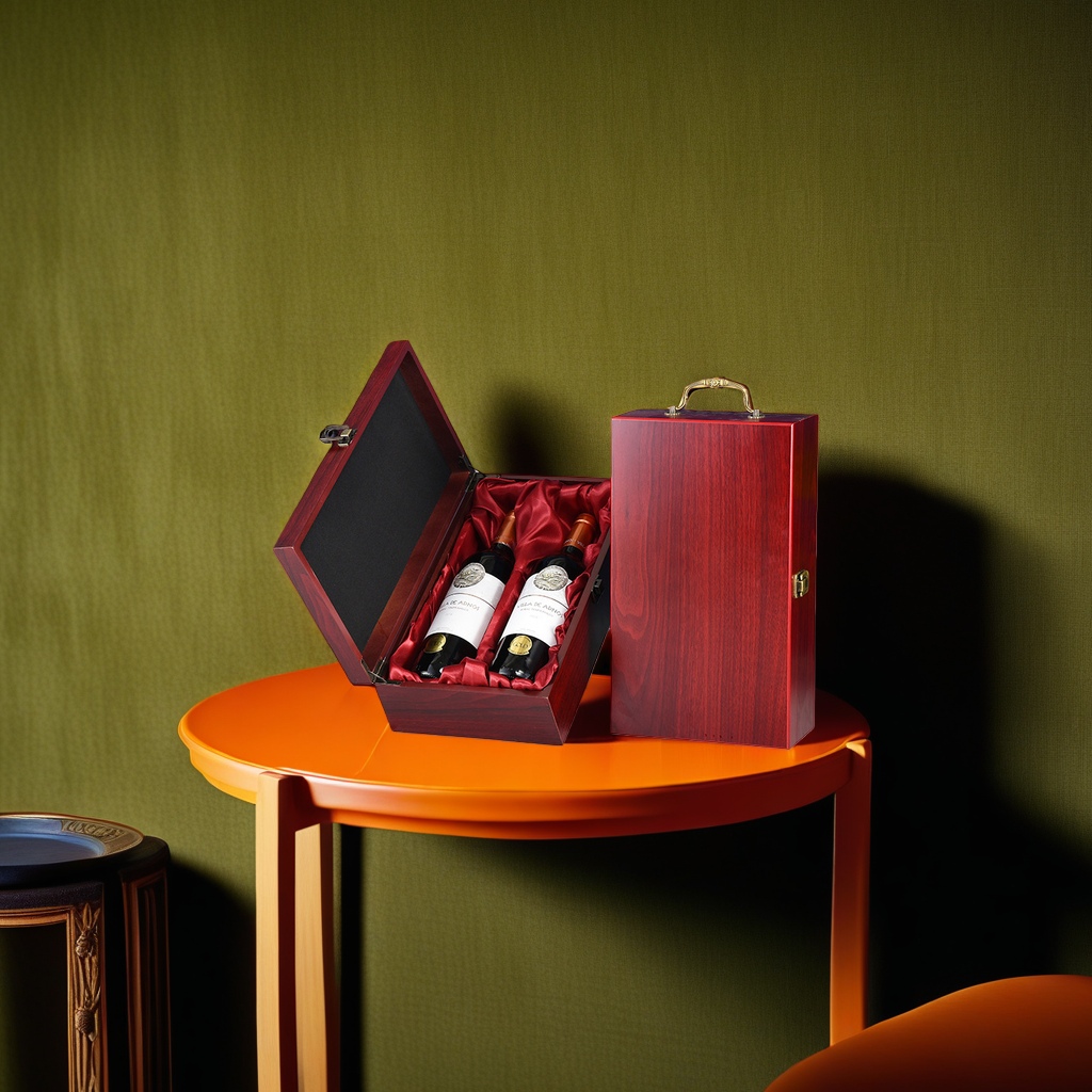 Imported dry red wine gift box set of two bottles, an excellent gift Specification image