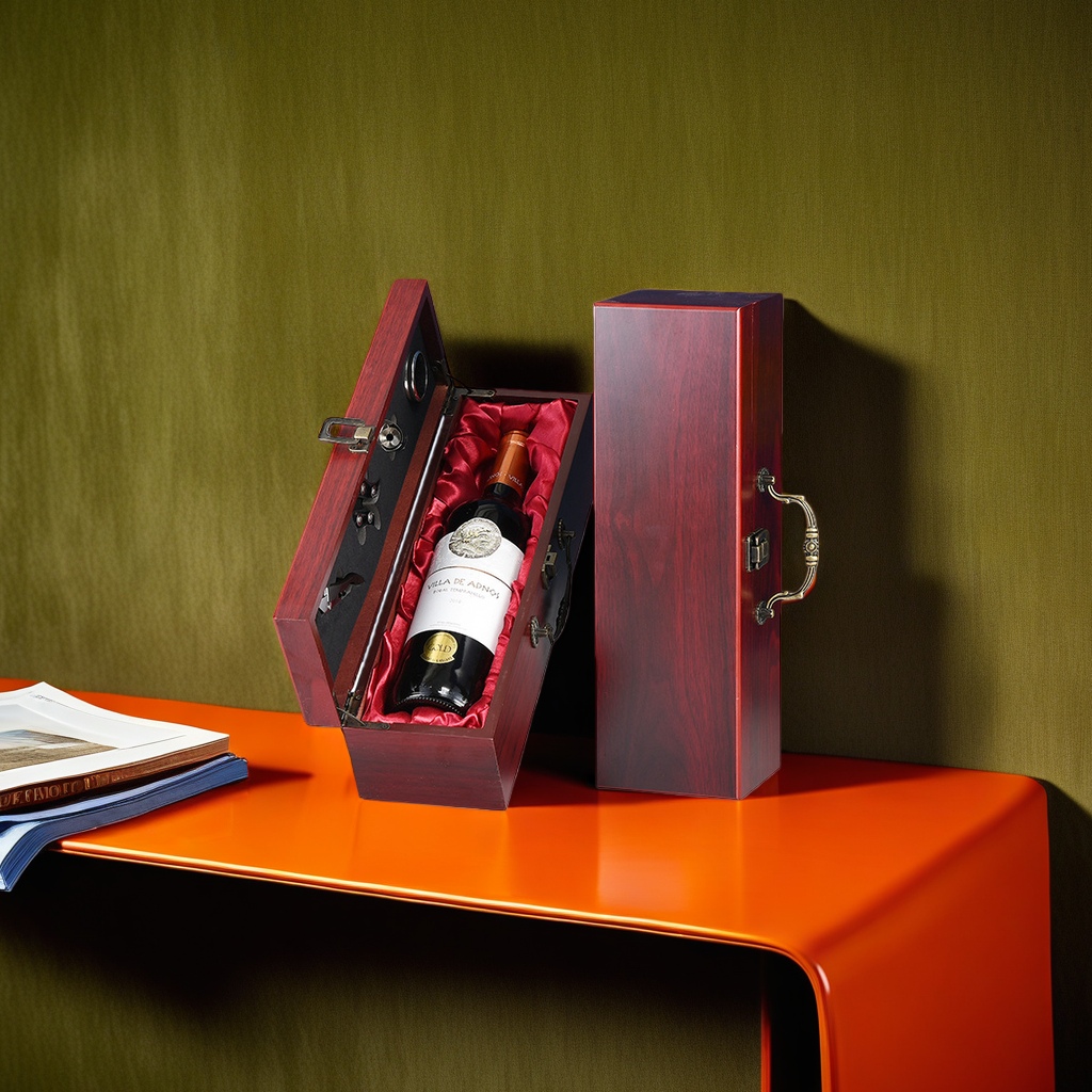 Imported dry red wine gift box set of two bottles, an excellent gift