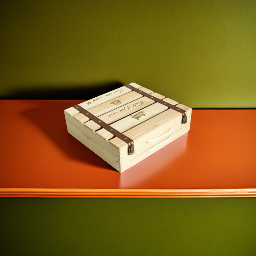 Wooden storage box, multi-functional storage box, Nordic-style living room and bedroom organizing box details Picture