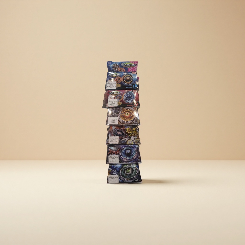 The official and genuine Beyblade Battle gyroscope toy packaging box is cool and rotatable for battles