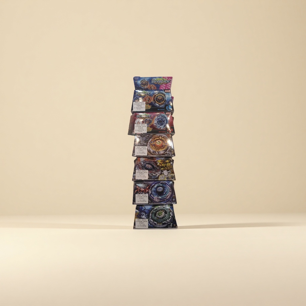 The official and genuine Beyblade Battle gyroscope toy packaging box is cool and rotatable for battles details Picture