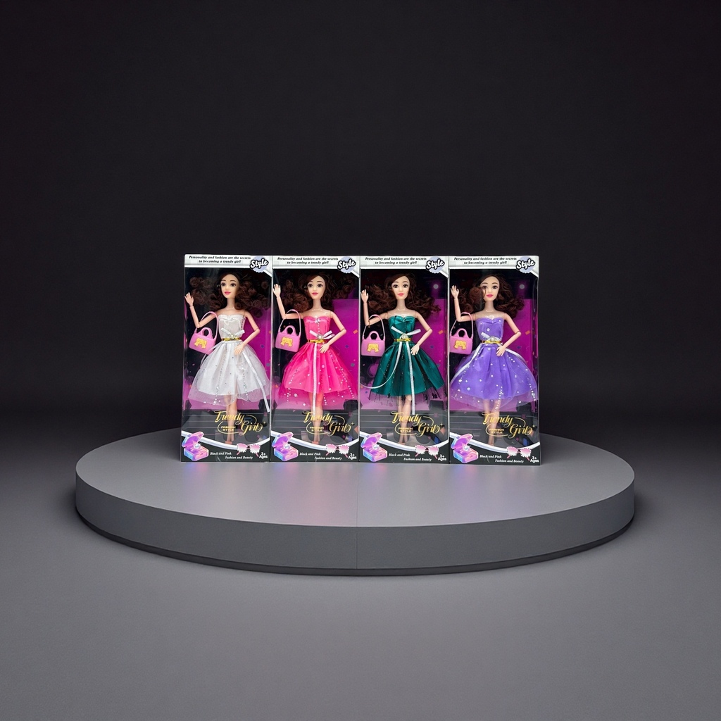 Trendy Girl series fashion doll with movable joint dress-up collectible