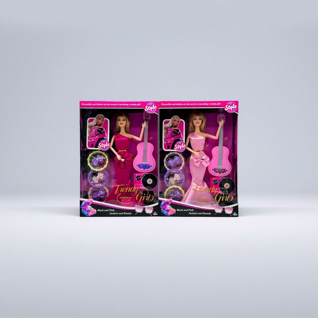 Trendy Girl Fashion Doll Set: Girls' Smart Dress-up Doll Gift Box, New Style of dolls details Picture
