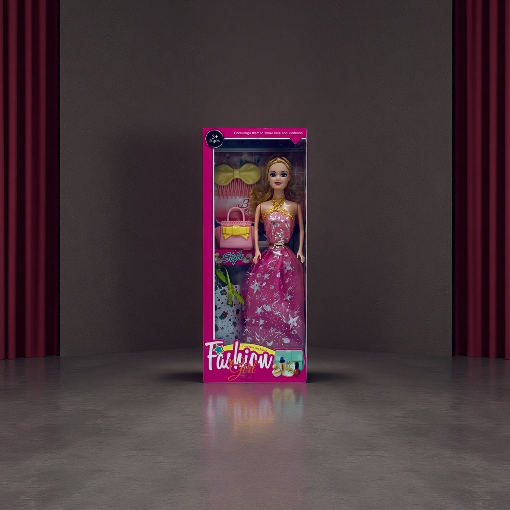 Barbie doll toy girl birthday gift can be dressed up. Toy doll