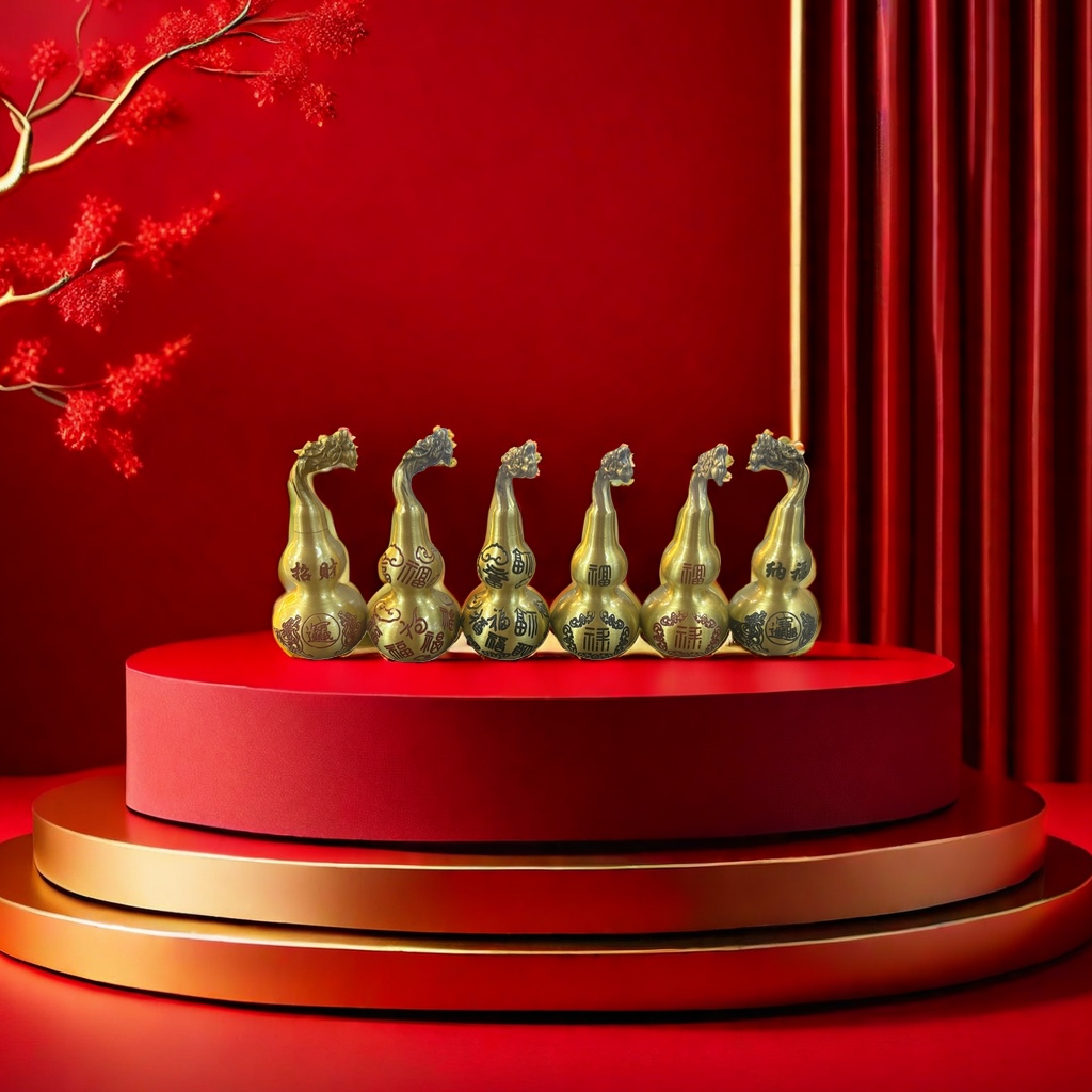 Gourd decorative items, home feng shui, bringing wealth, good luck and happiness, living room, bedroom, entrance hall Application Scenario
