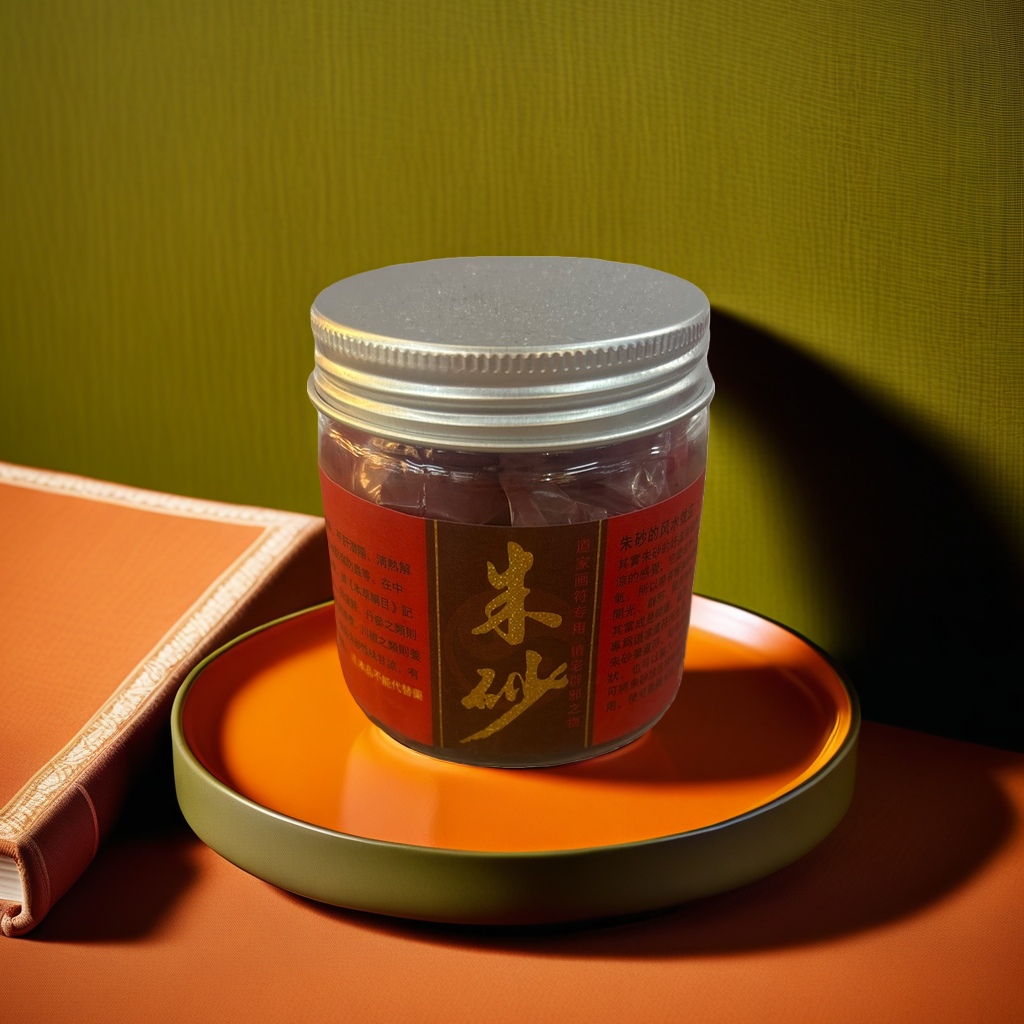 Genuine natural mineral pigment in cinnabar cans for painting and calligraphy