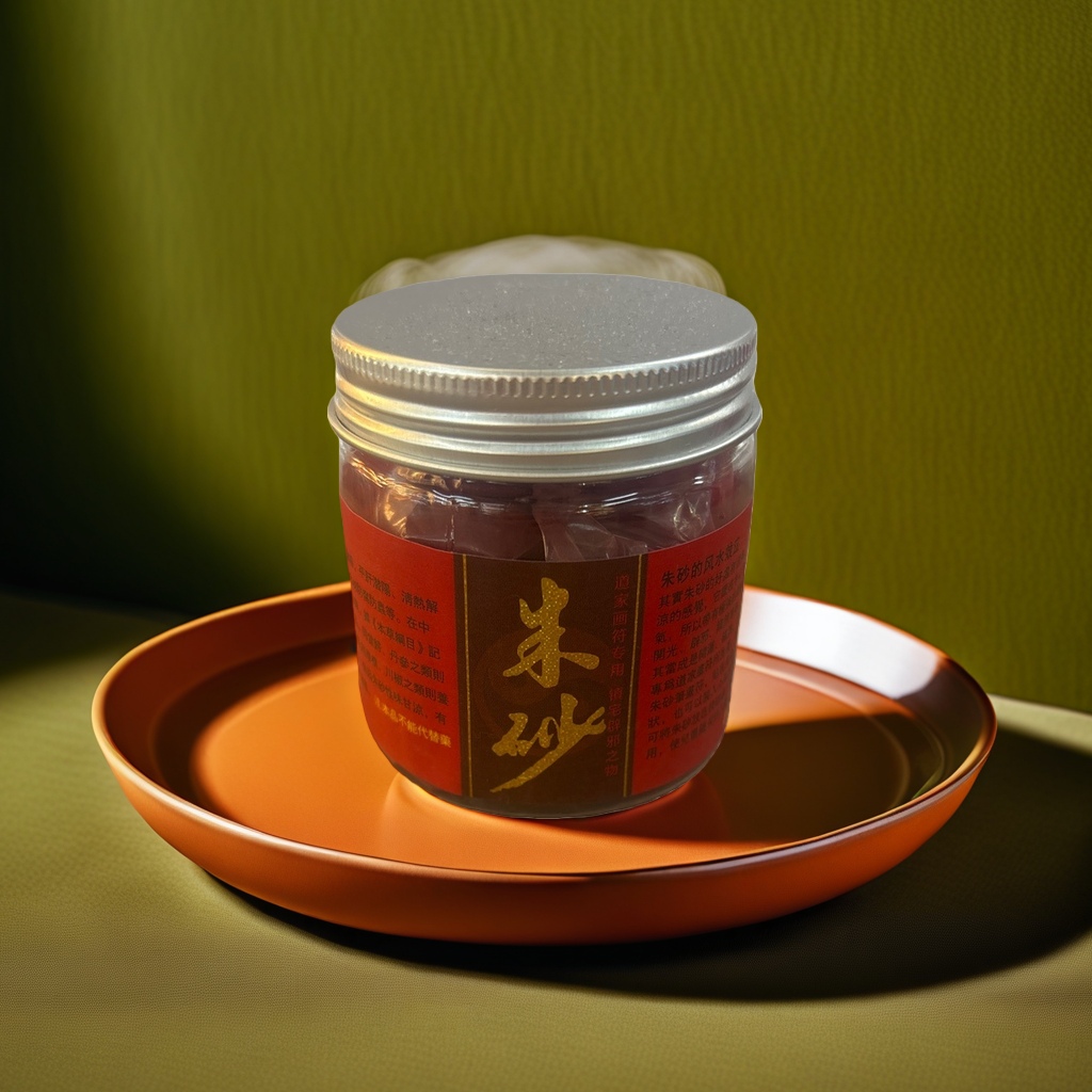 Genuine natural mineral pigment in cinnabar cans for painting and calligraphy Specification image