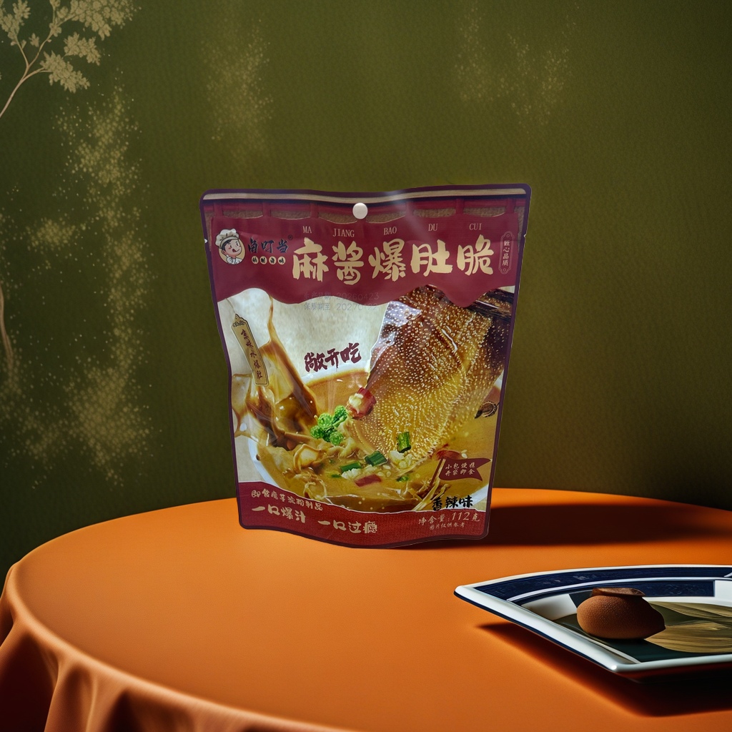 麻酱爆肚脆+即食魔芋凉粉制品产品图