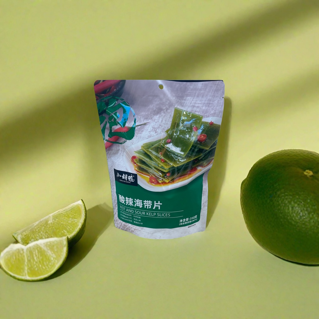 酸辣海带片+包装袋产品图