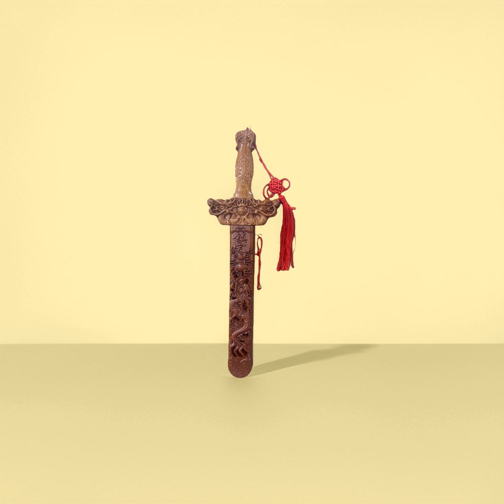 Carved swords, metal craft decorative swords, collectible grade hand-forged sword tools Application Scenario
