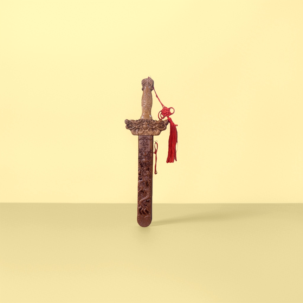 Carved swords, metal craft decorative swords, collectible grade hand-forged sword tools details Picture