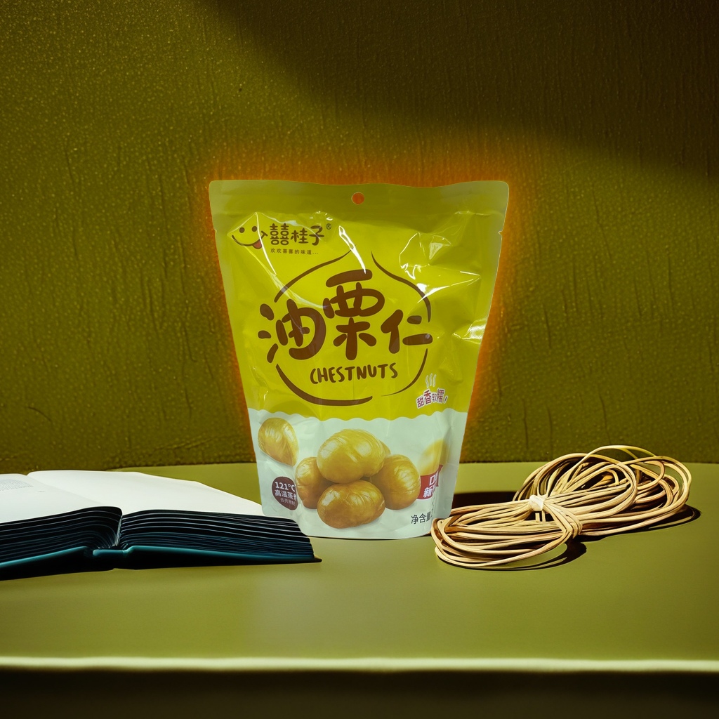 包装袋+油栗仁细节图