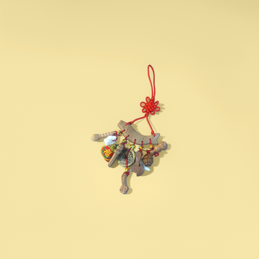 Traditional auspicious pendant, red Chinese knot pendant, New Year home decoration pendant Application Scenario