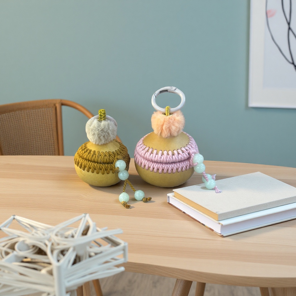 Gourd-shaped decorative pendants, home feng shui ornaments, new Chinese simple style details Picture