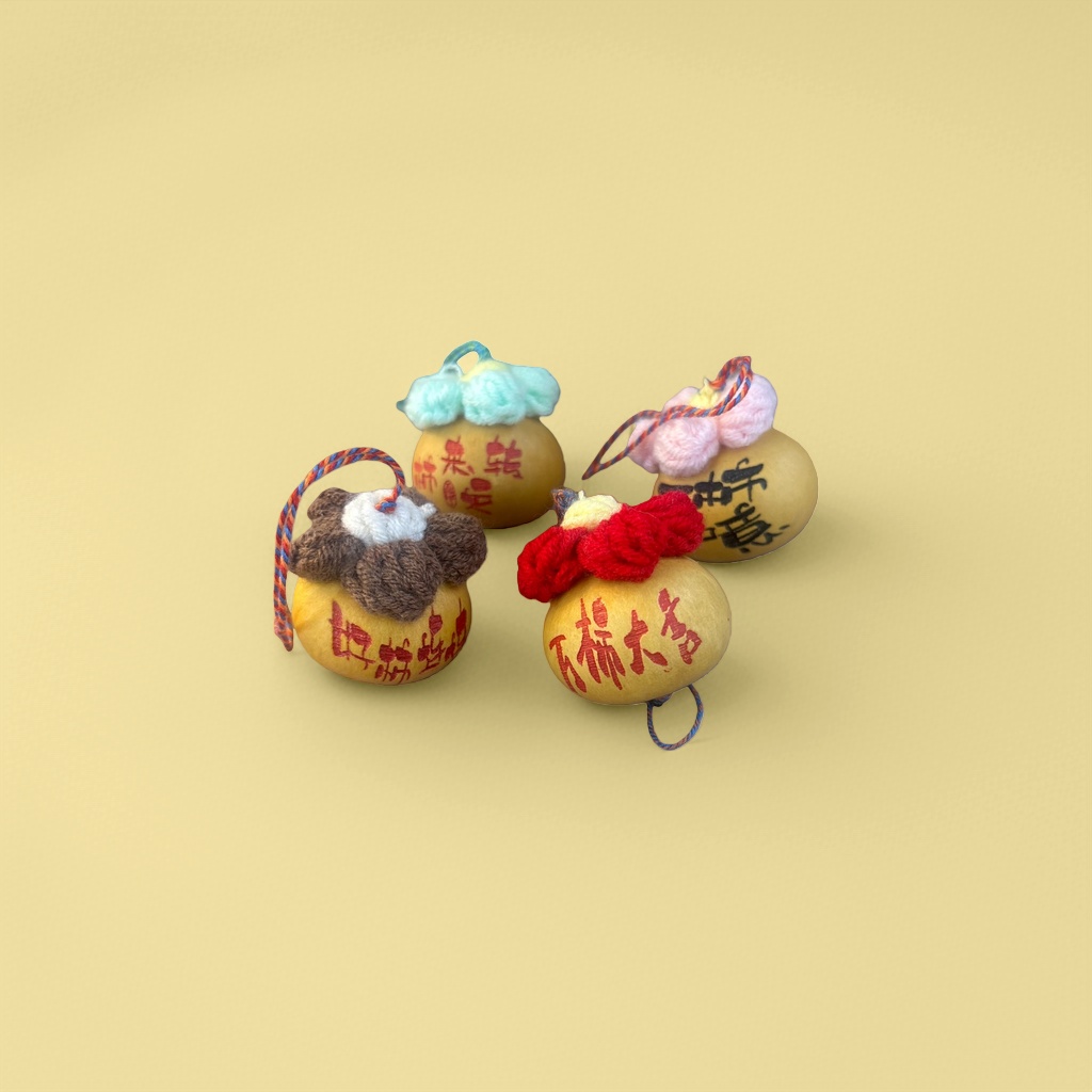Hand-woven gourd pendants and natural rattan home feng shui decorations Specification image