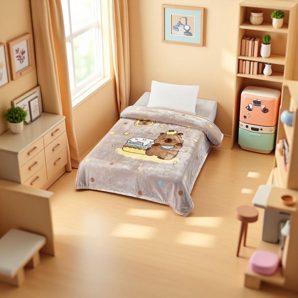 Factory direct sales, cartoon-patterned blankets, soft, skin-friendly and warm home bed covers, spring and autumn quilts details Picture
