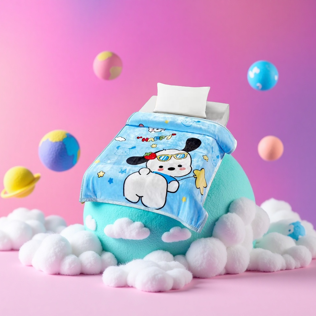 Factory direct sales, thickened cartoon pattern blanket for warm and comfortable home bedroom bed covers Specification image