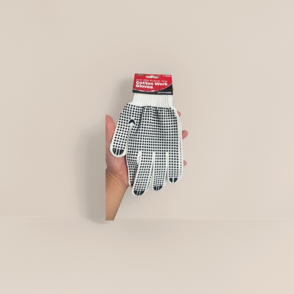 Anti-slip, wear-resistant and thickened cotton yarn dispensing work gloves, suitable for both men and women