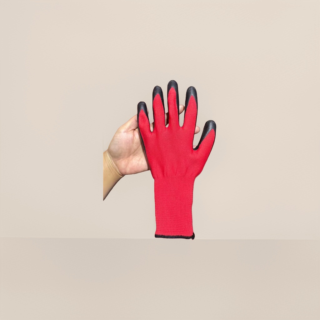 13-needle nylon crepe resistant latex work protection gloves details Picture