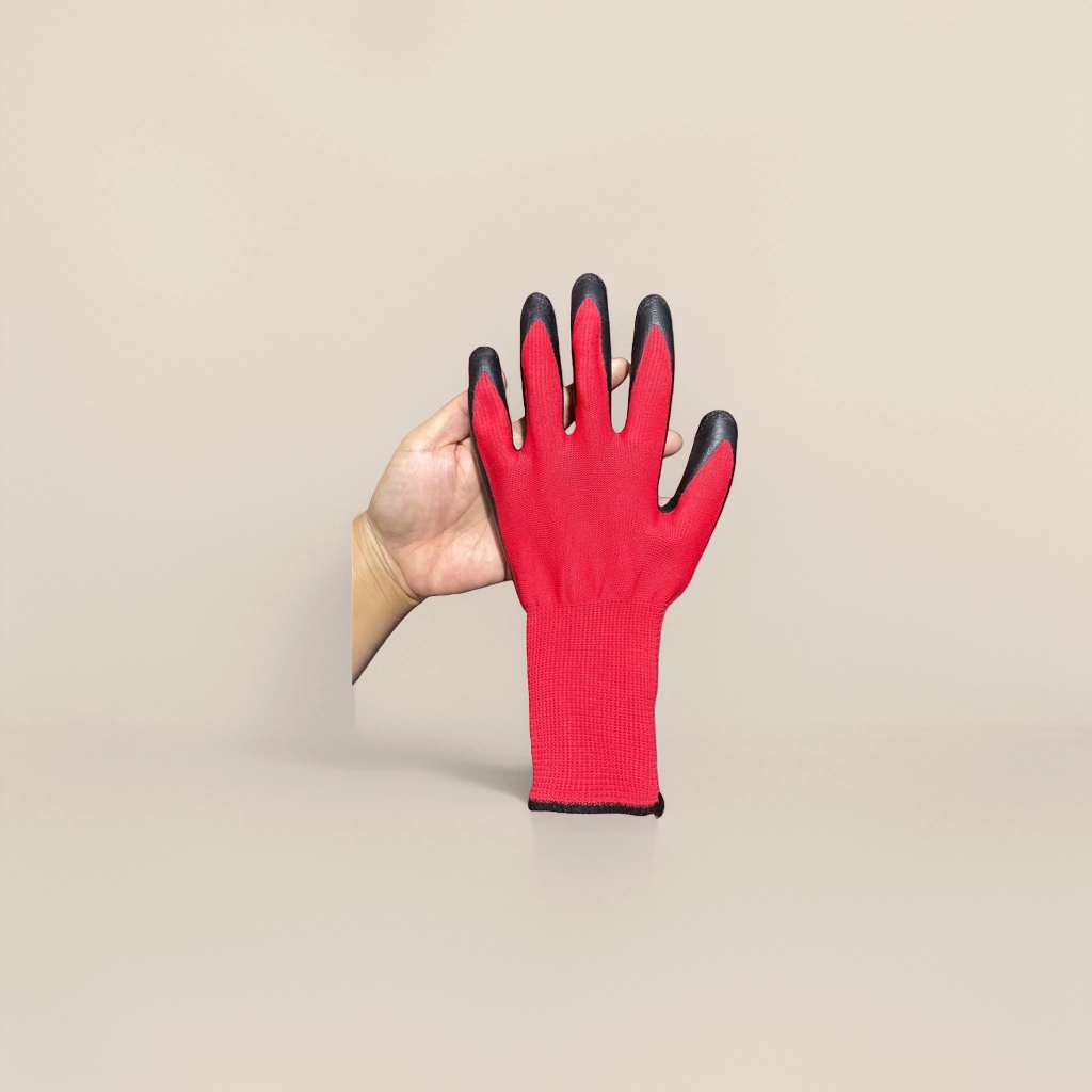 13-needle nylon crepe resistant latex work protection gloves