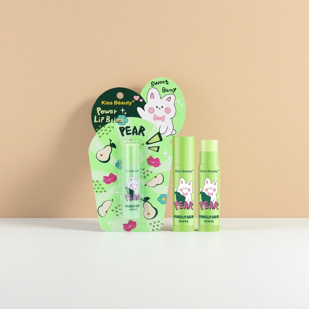 Kiss Beauty Power Lip Balm 滋润保湿唇膏 淡雅香氛修护干裂