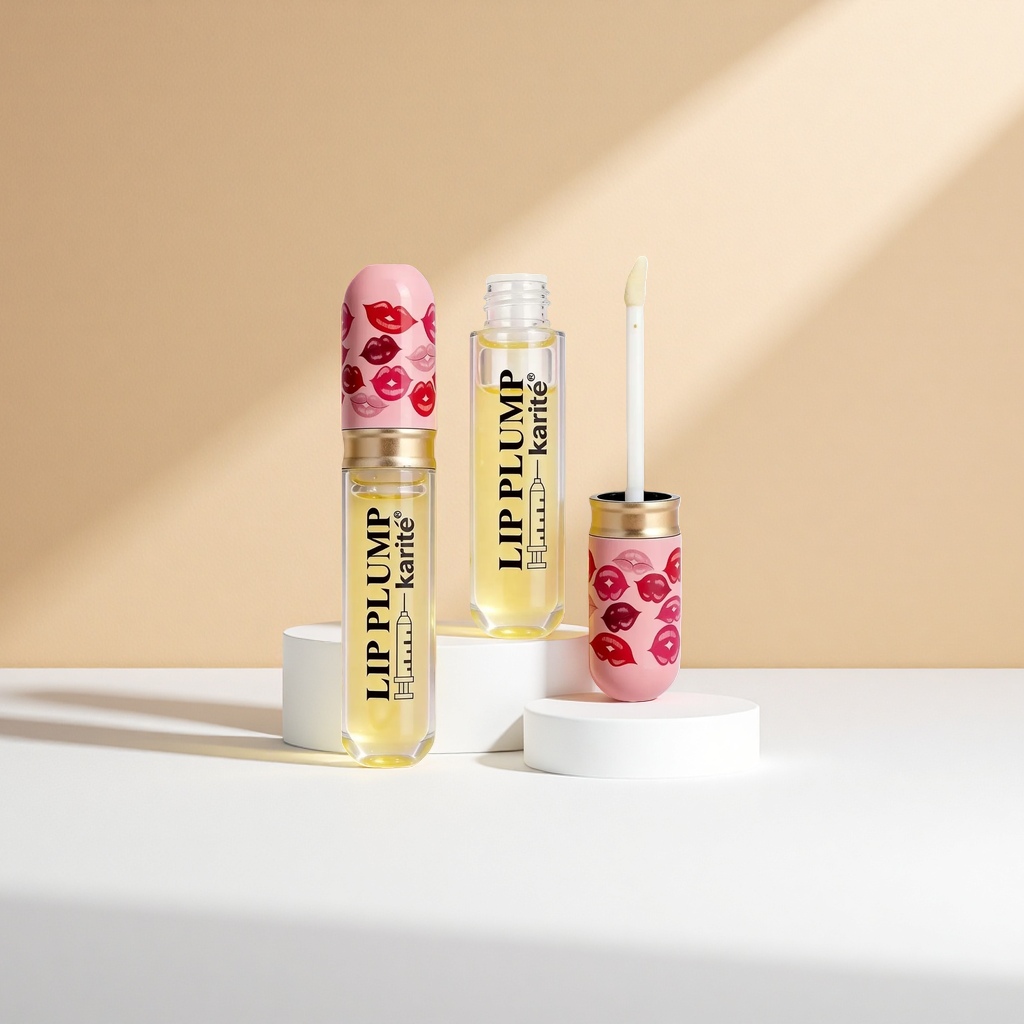 唇部护理产品+karité LIP PLUMP唇部精华液产品图