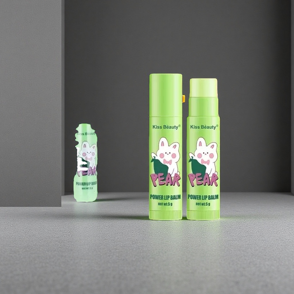 Kiss Beauty Power Lip Balm梨味润唇膏 滋养保湿柔润双唇