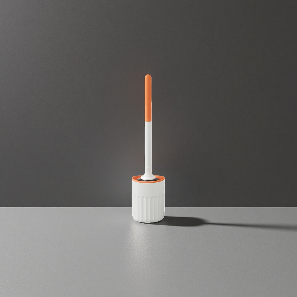 The cleaning brush head of a household toilet brush can replace bathroom fixtures and tools