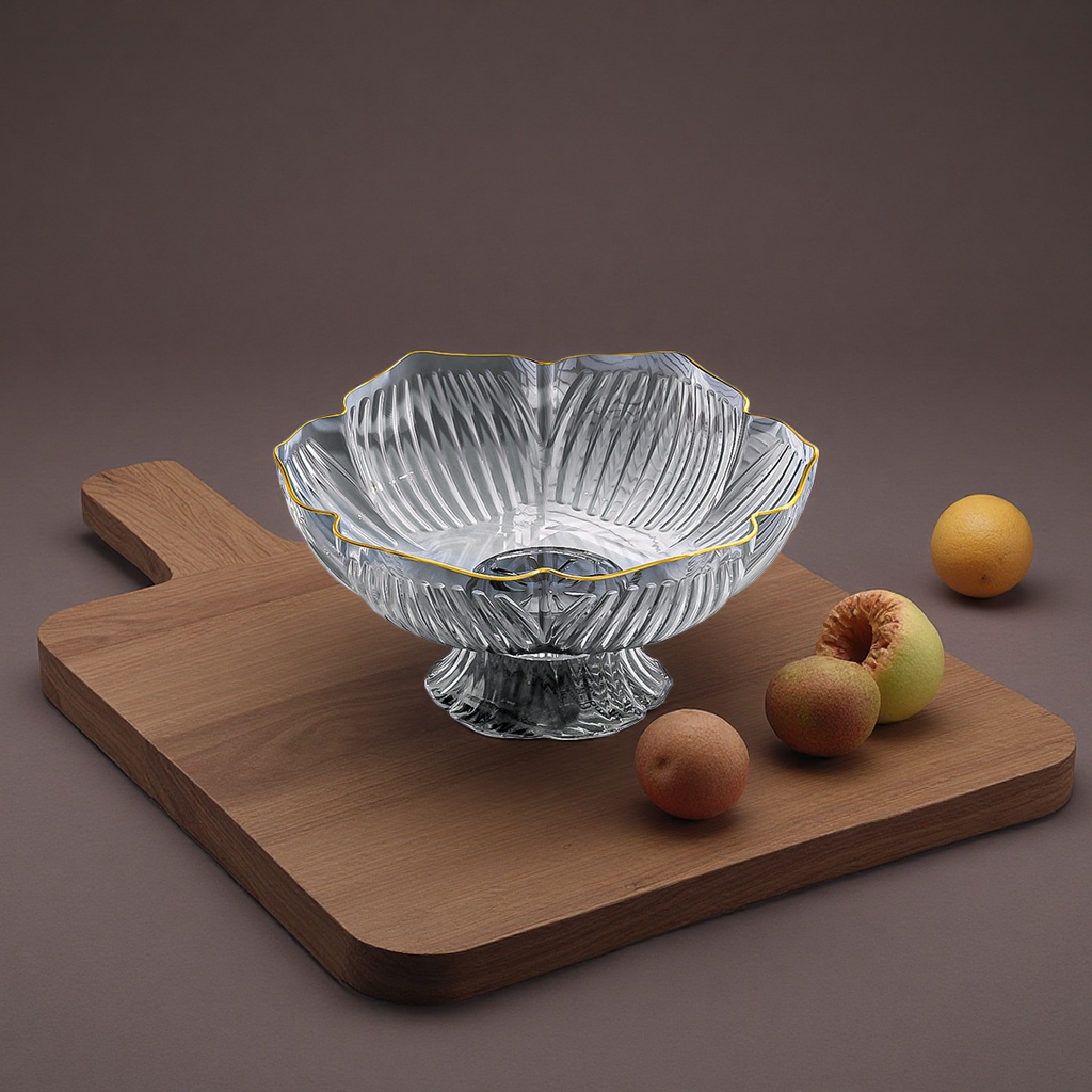 The main body of the transparent grey thickened and shock-resistant fruit platter Specification image