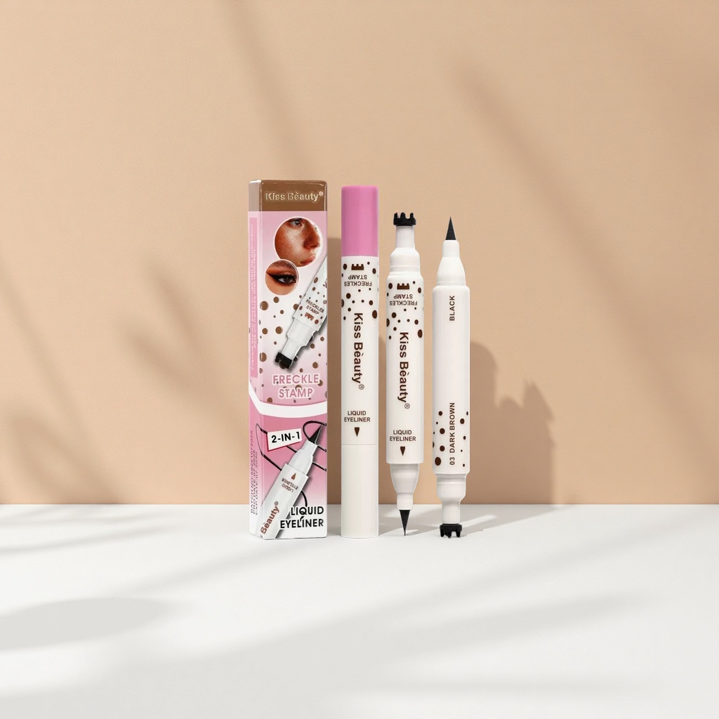 Kiss Beauty雀斑印章与液体眼线笔美妆产品