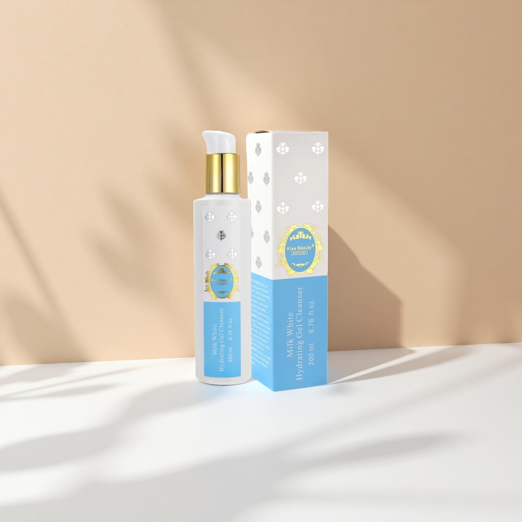 Kiss Beauty牛奶白保湿凝胶洁面乳 美容产品 温和清洁补水焕亮