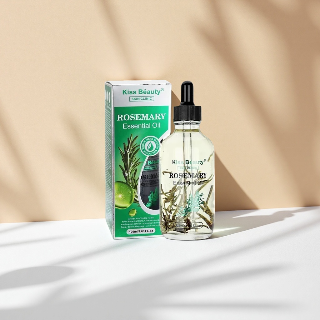 Kiss Beauty玫瑰迷迭香精油 10ml 舒缓焕活天然植物萃取