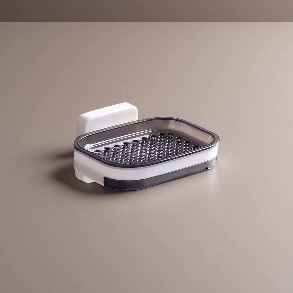 Suction cup type soap box for bathroom products, water-draining and anti-slip soap storage box details Picture