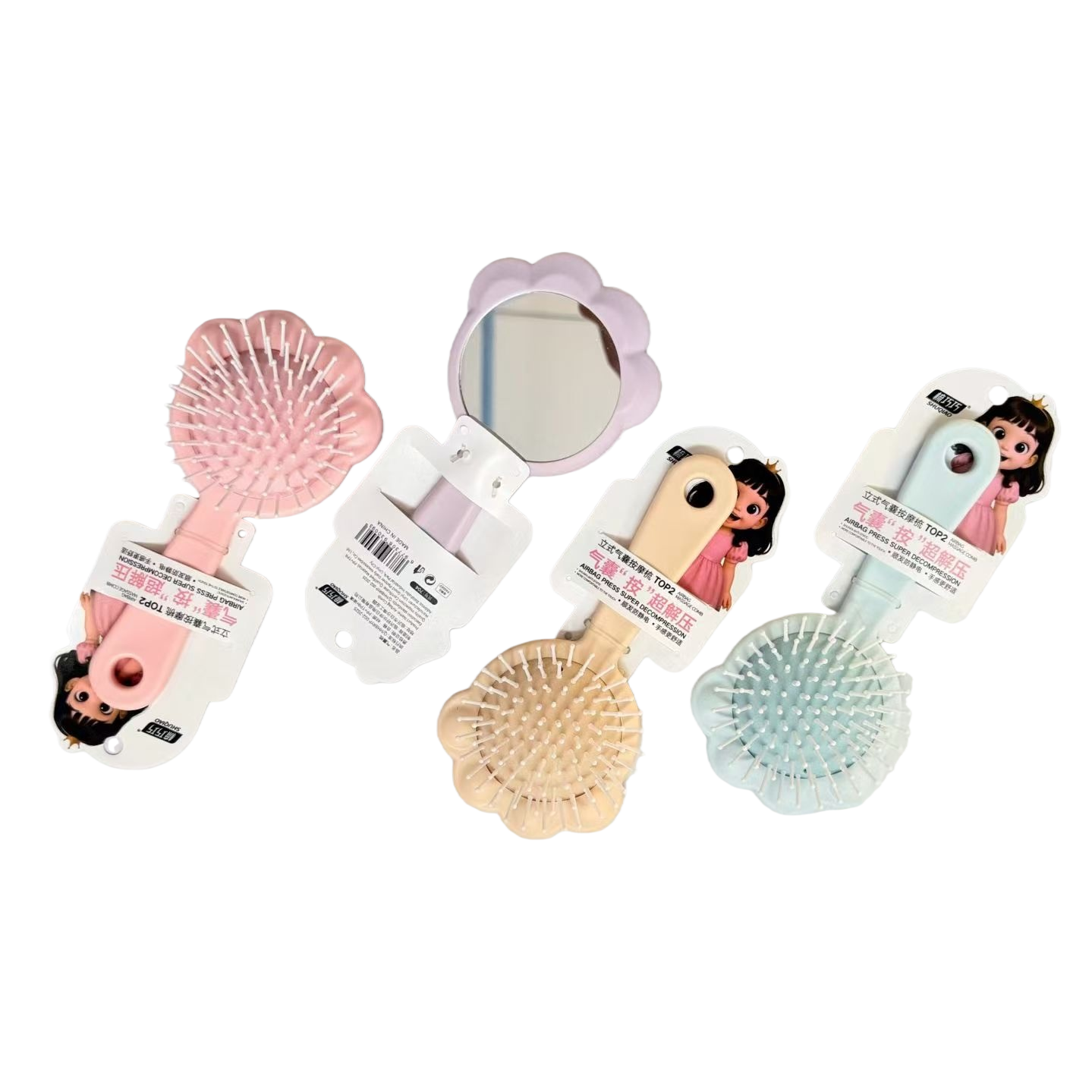 Wooden massage comb for smooth hair without harming the scalp. Home hair care comb, 20cm Item Picture