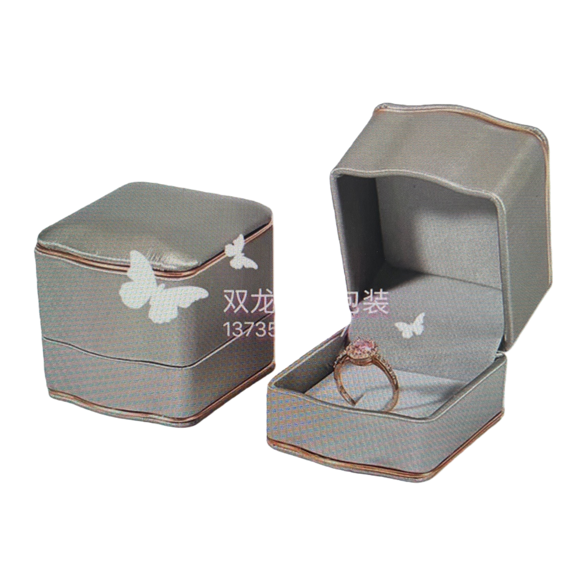 خواتم من الفراشات، مجوهرات مصنوعة من الصوف، علب هدايا Item Picture