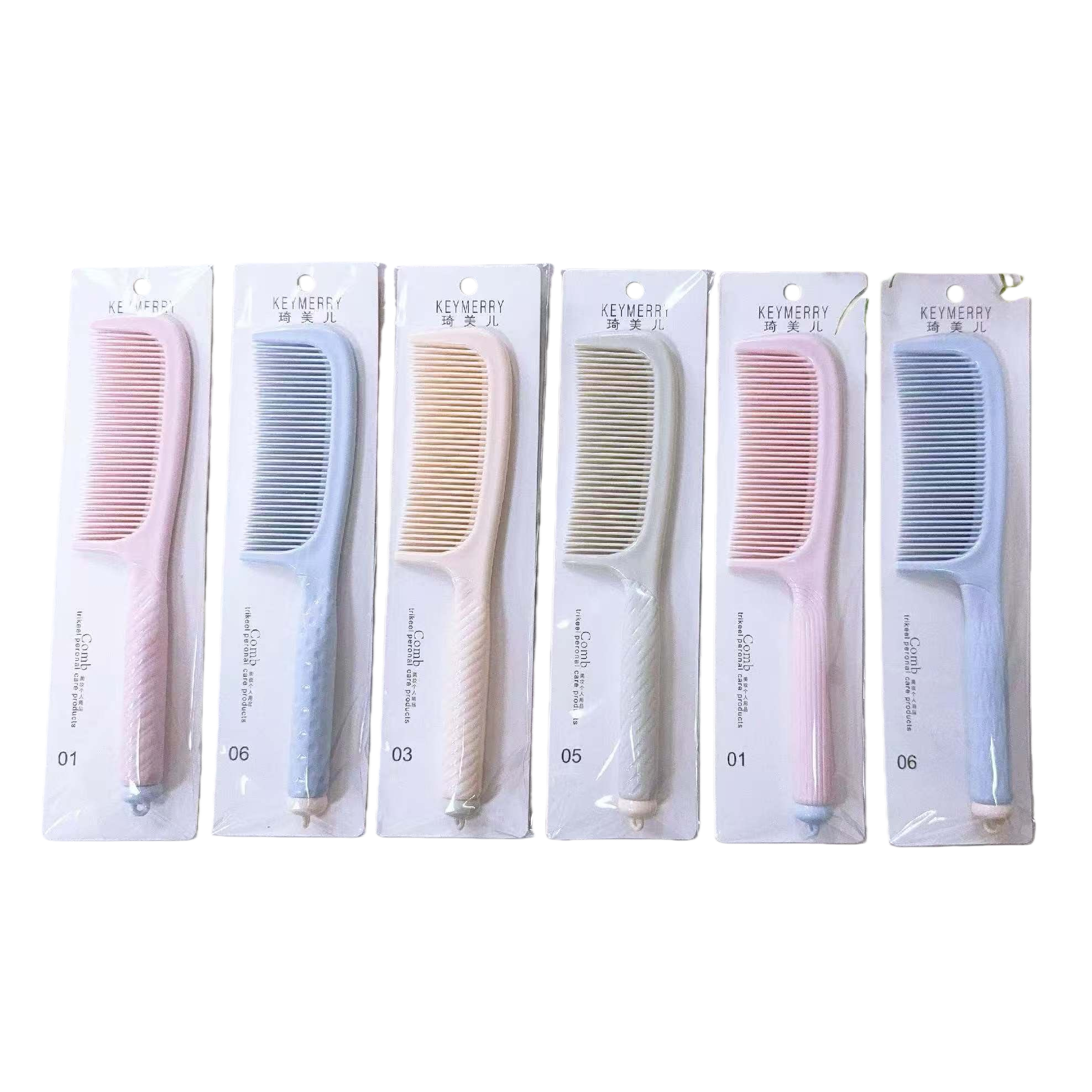 The round-handled styling comb is a professional hair care comb that is anti-static, smooth and does no harm to hair Item Picture