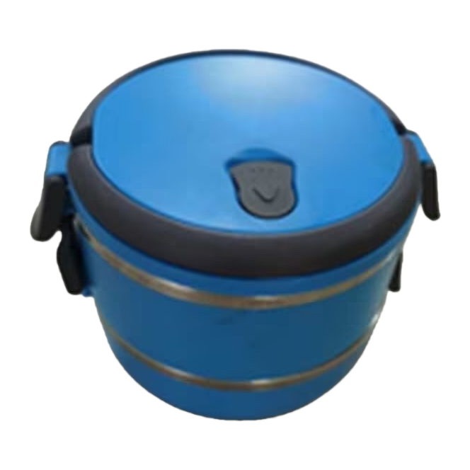 Blue portable lunch box with lid, sealed, leak-proof and insulated lunch box Item Picture