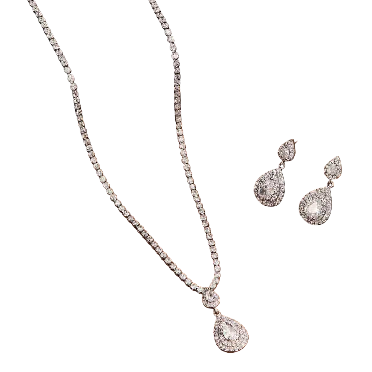 Jewelry necklace and earring set, a fashionable, versatile and exquisite gift box for women Item Picture