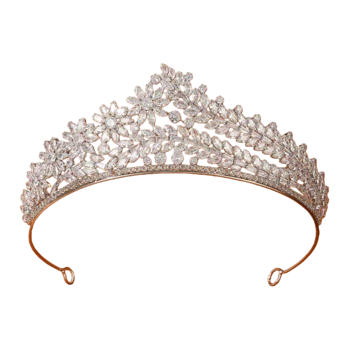 A magnificent diamond floral leaf-shaped crown headpiece Item Picture