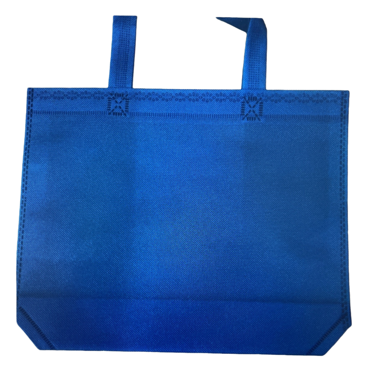 The blue non-woven fabric hand-held eco-friendly shopping bag is reusable and simple yet elegant Item Picture
