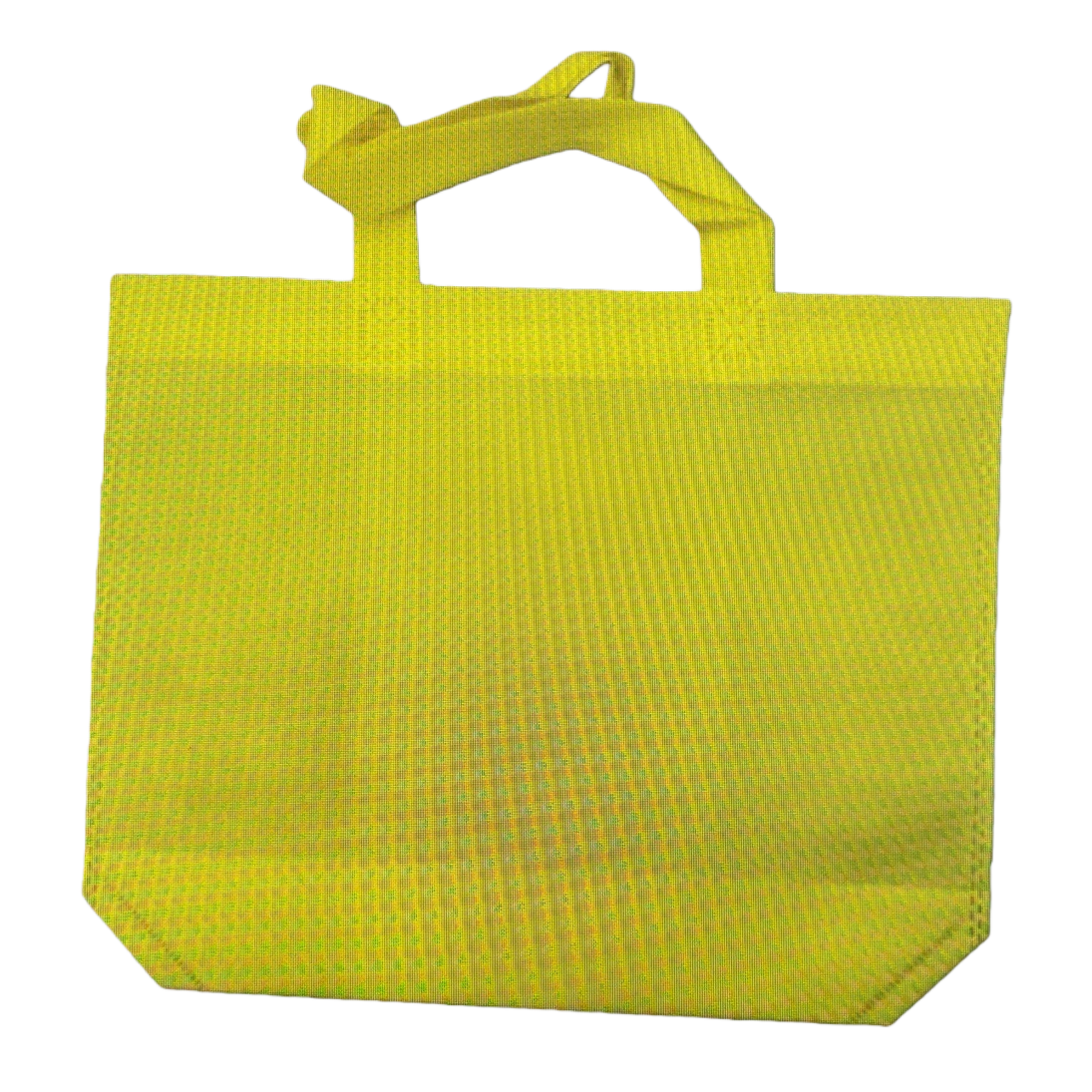Yellow non-woven fabric hand-held eco-friendly shopping bag, reusable storage bag Item Picture