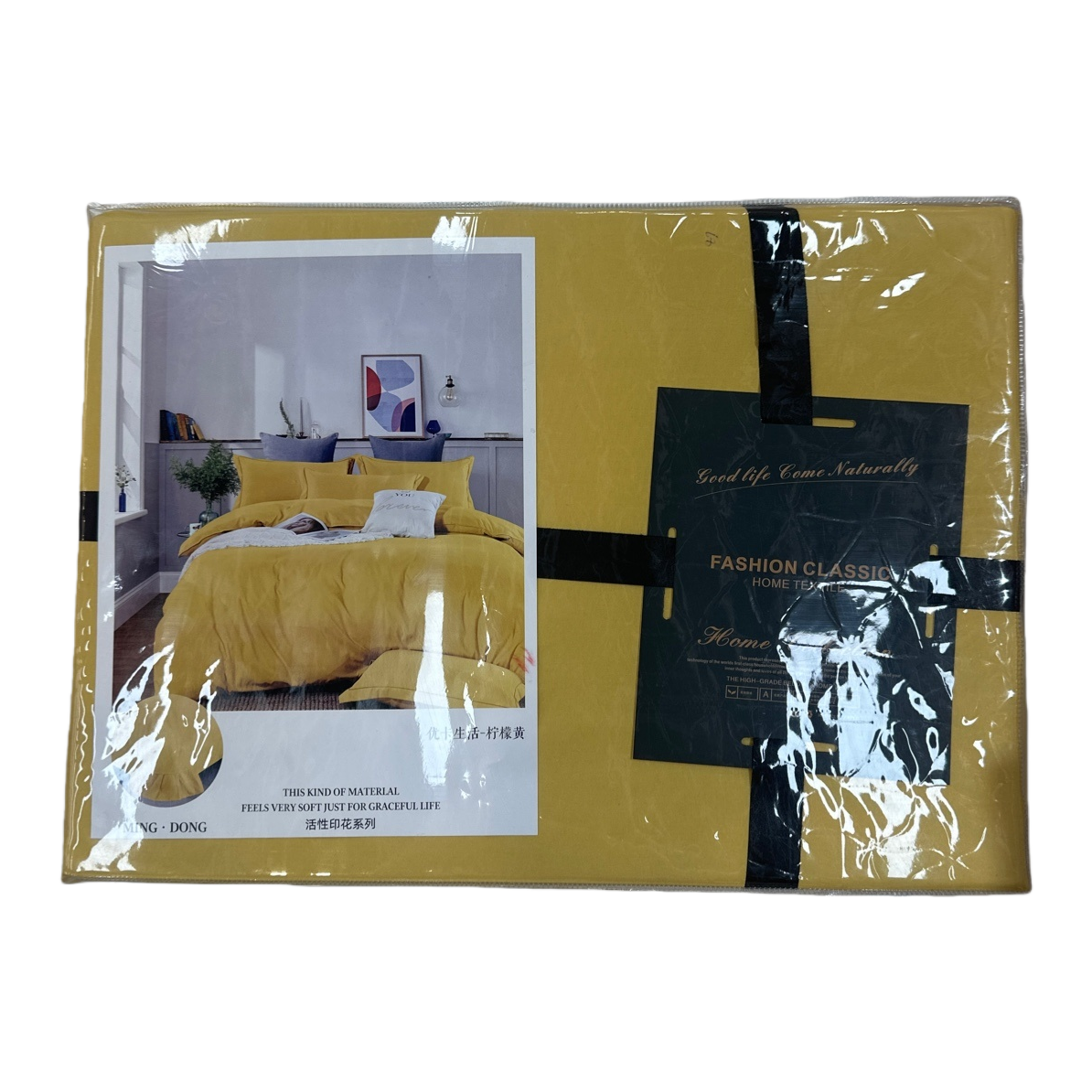 Pure cotton bedding set, four-piece set, bed sheet, duvet cover, pillowcase, all cotton printed, comfortable and skin-friendly Item Picture
