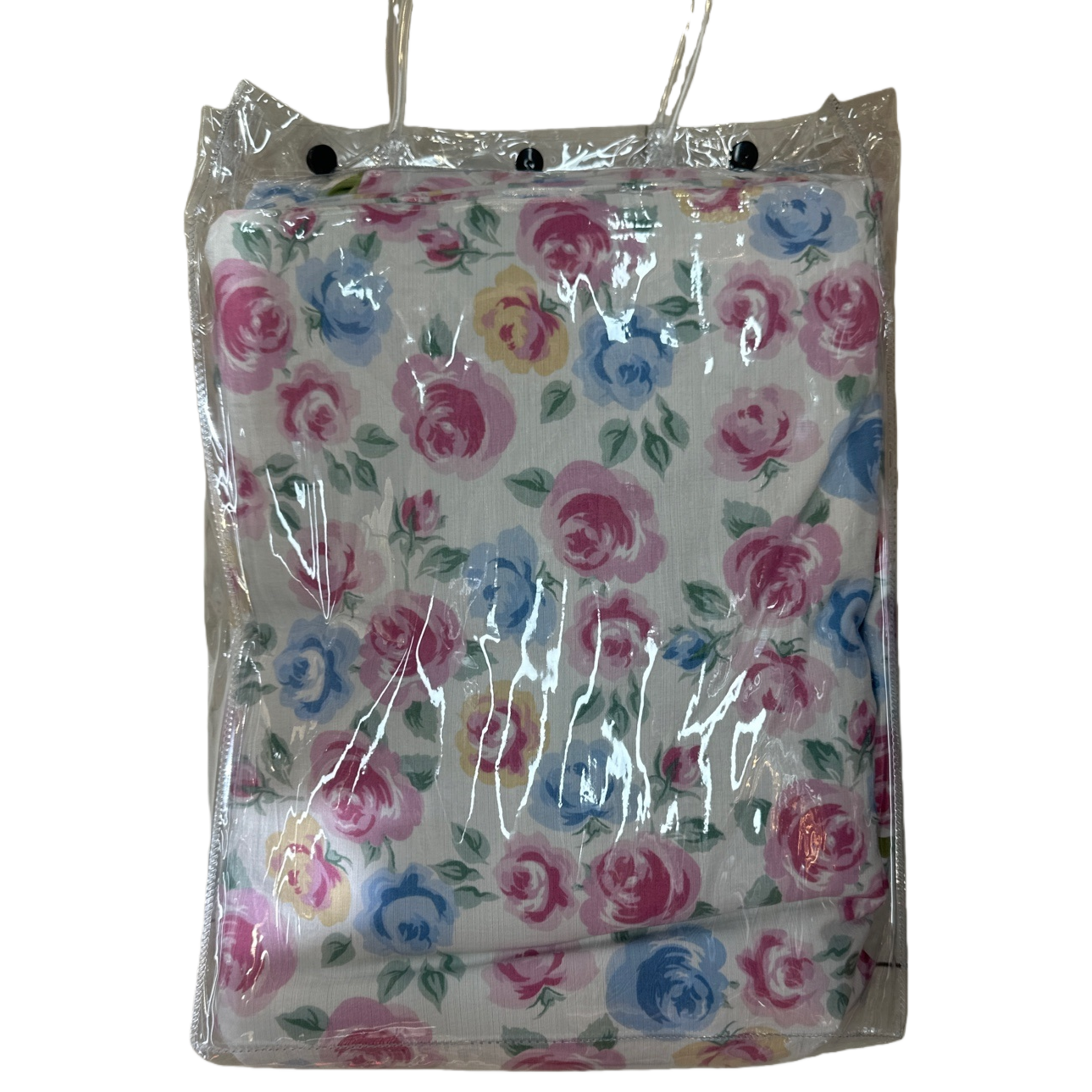 Floral pattern fabric for home wear, handcrafted DIY fabric material, cotton and linen blend Item Picture
