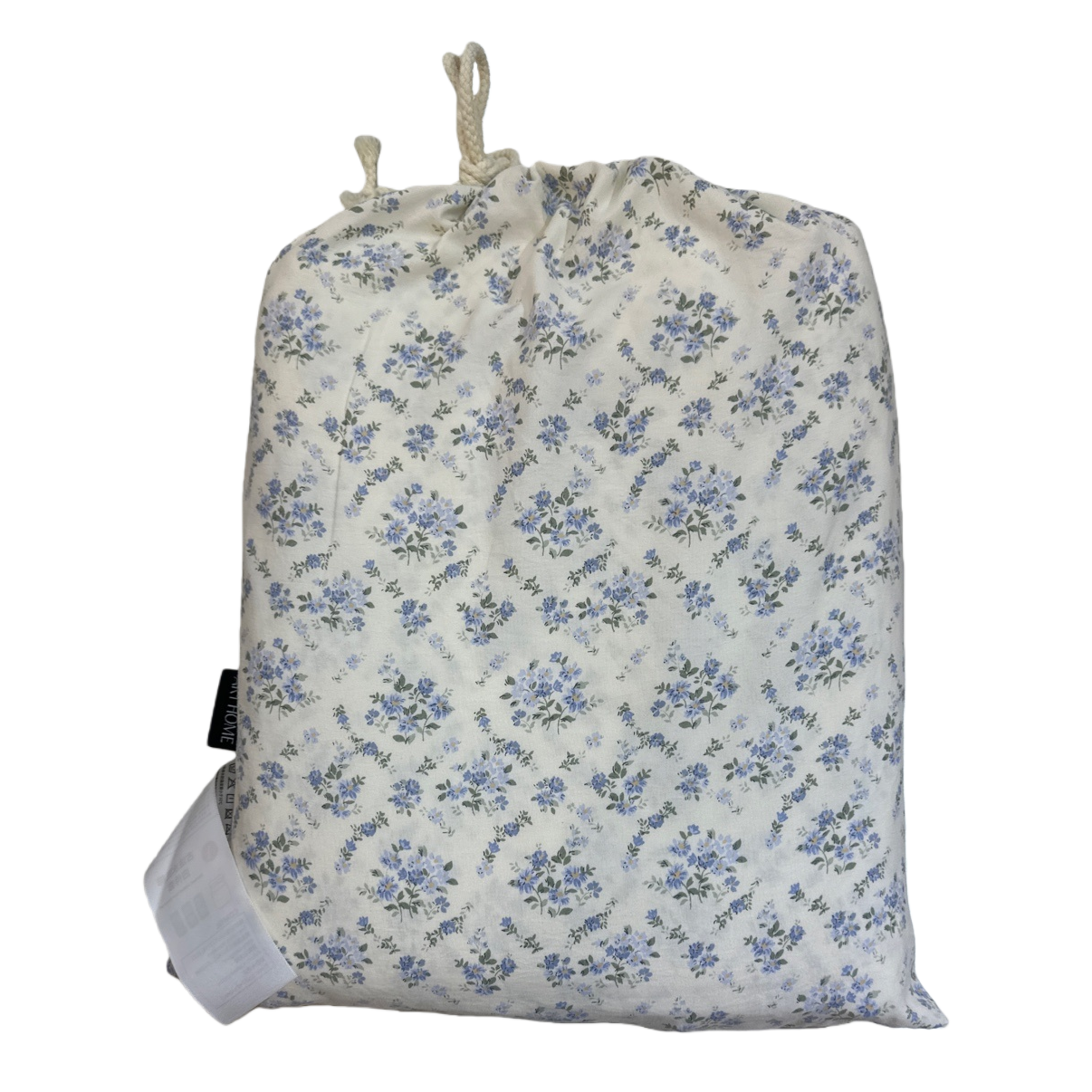 Floral pattern cloth bag, pure cotton eco-friendly hand-held shopping bag, reusable storage bag Item Picture