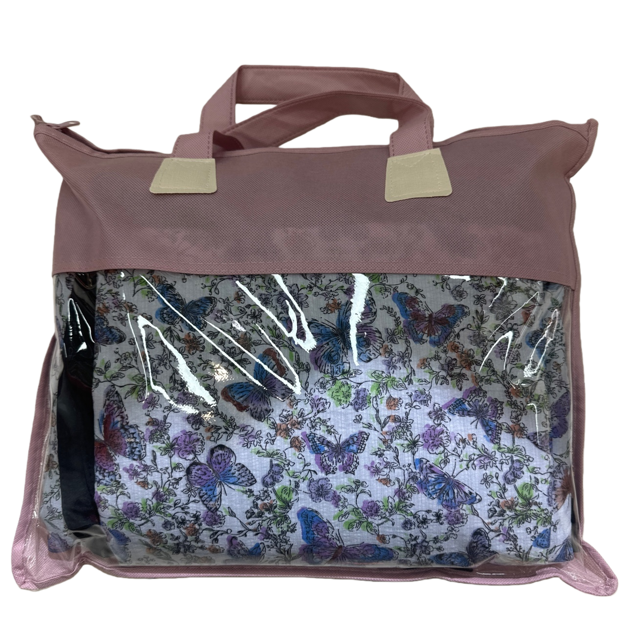 Butterfly-patterned handbags are fashionable, eco-friendly and reusable shopping bags Item Picture