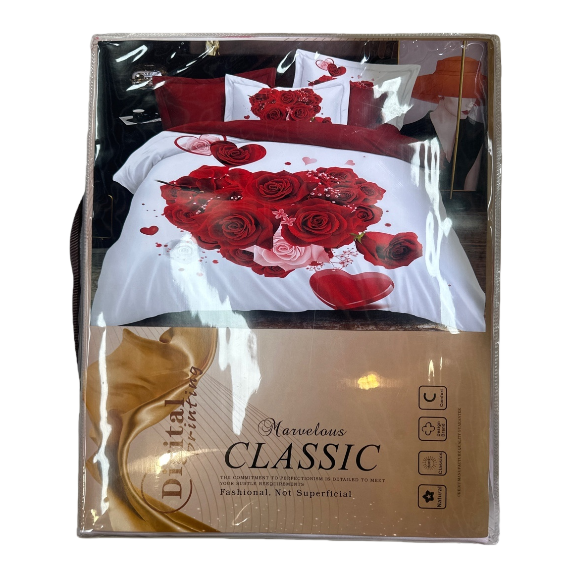 Bedding set, pure cotton four-piece set including duvet cover, pillowcase and bed sheet Item Picture