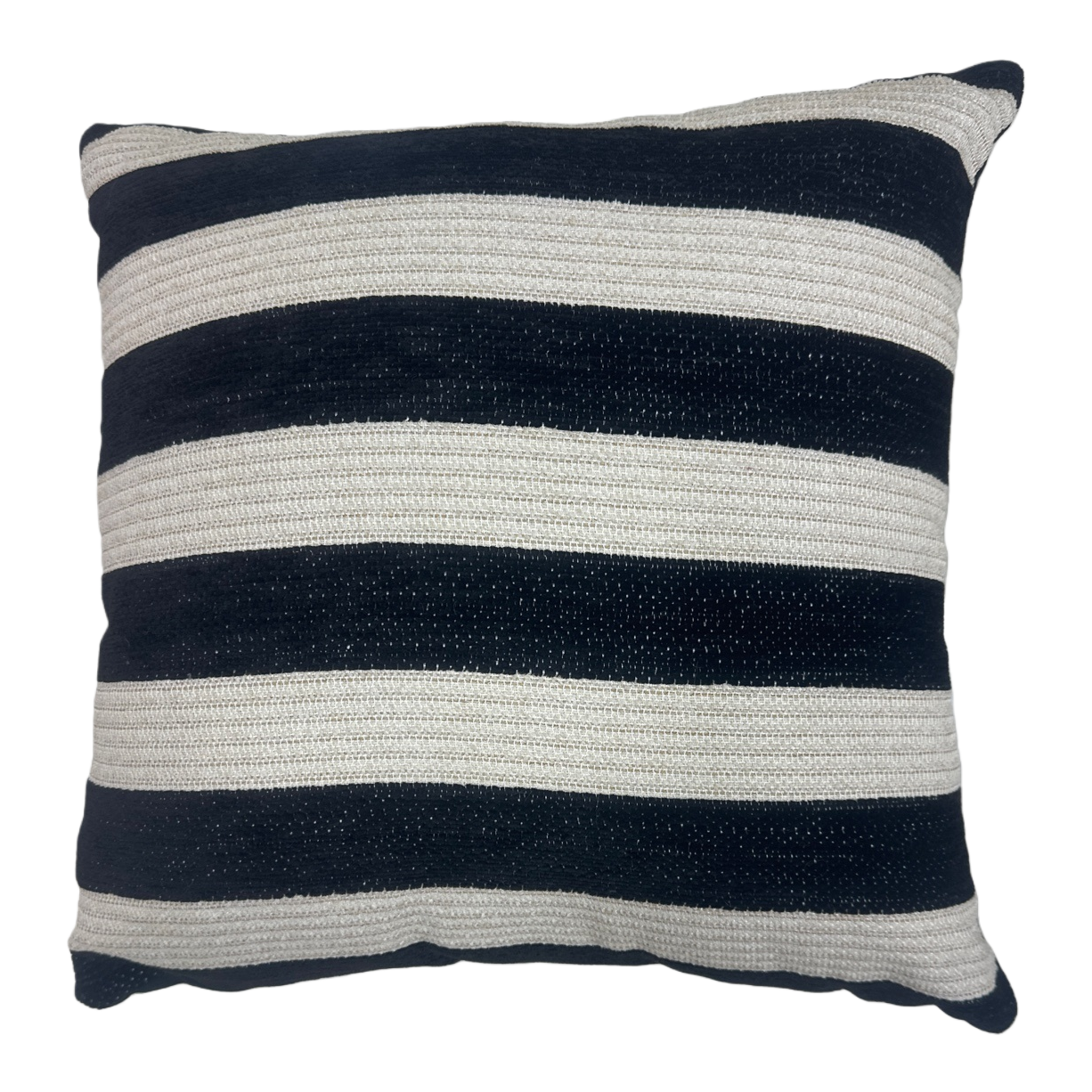 This Nordic-style home decoration pillow with striped patterns is detachable and washable, made of cotton and linen Item Picture