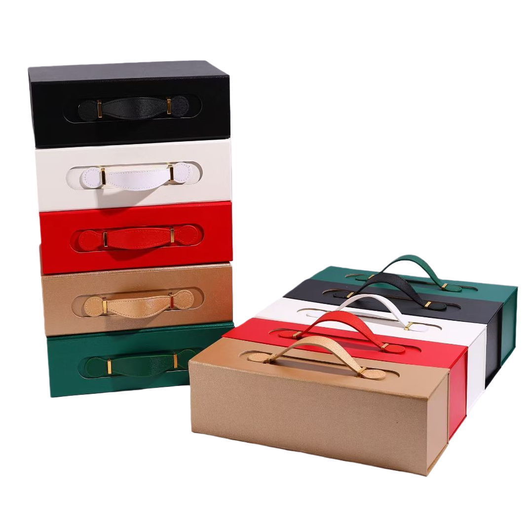 Colorful portable box, fashionable hand-held packaging box, multi-purpose gift box, customizable portable box Item Picture
